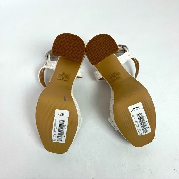 Steve Madden Lombardo White Jute Platform Sandals - Picture 9 of 9